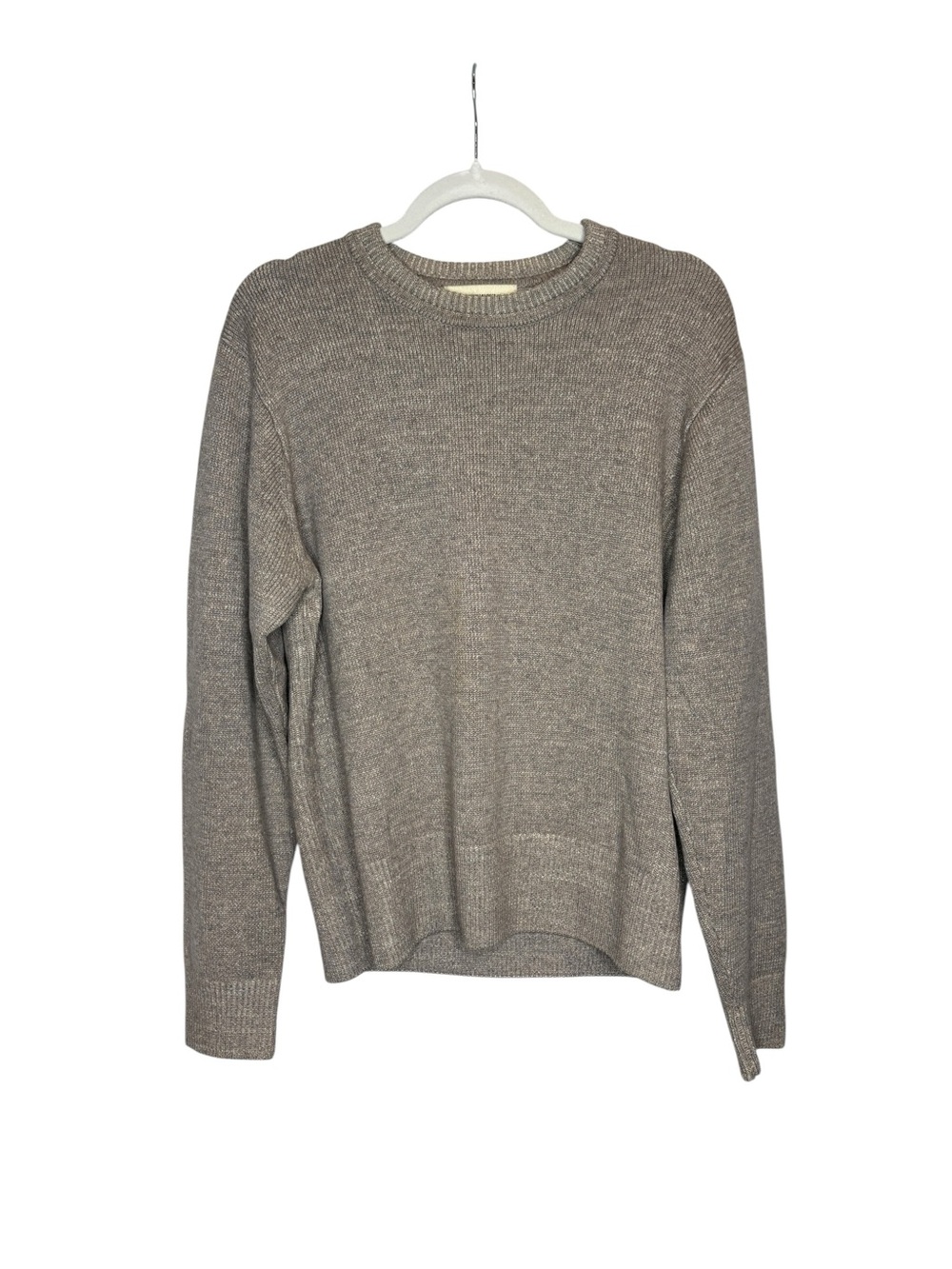 Buck Mason Cashmere Blend Crewneck Sweater Size S Tan